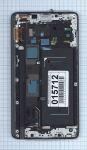 Модуль (матрица + тачскрин) для Samsung Galaxy Note Edge N915 серый с рамкой, Диагональ 5.6, 1600x2560
