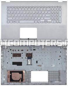 Клавиатура для ноутбука Asus X712E топкейс, серебристая
