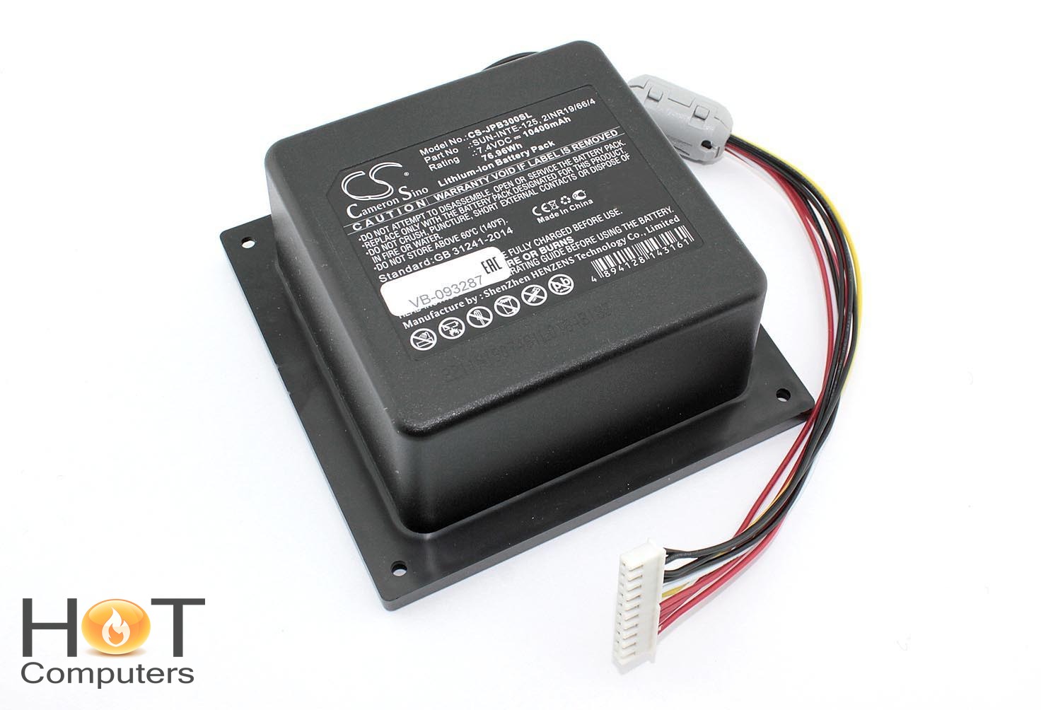 Аккумуляторная батарея CameronSino CS-JPB300SL для JBL PartyBox 300 7.4V 10400mAh / 76.96Wh