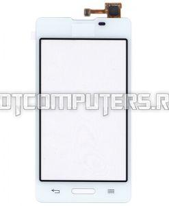 Сенсорное стекло (тачскрин) LT400YF2B, 4", для LG Optimus L5 II E450 E460 белое, 480x800